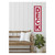 Rectangular “Deck" Rectangular Outdoor Wall Sign - 35" - White and Red