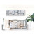 Distressed "Life is Better on the Balcony" Outdoor Wall Sign - 35" - White and Blue