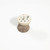 Double Stacking Stone Taper Candle Holder with Holes - 15" - White