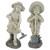 Large Rebecca and Samuel Outdoor Garden Statues - 22.5" - Set of 2