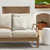 Knife Edge Diamond Square Outdoor Throw Pillows - 16" - Cream - Set of 2