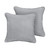 Diamond Corded Square Throw Pillow - 16" - Blue and White - Set of 2