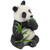 Bai Yun the Asian Panda Bear Outdoor Garden Statue - 8.5"