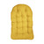 Upholstered Plush Tufted Outdoor Patio Egg Chair Cushion - 44" - Yellow
