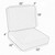 2-Piece Corded Square Outdoor Patio Chair Cushion Set - 22" - Blue and White
