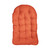 Upholstered Plush Tufted Outdoor Patio Egg Chair Cushion - 44" - Red