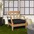 Solid Round Front Deep Outdoor Seating Cushion - 25" - Black