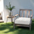Solid Corded Edge Deep Outdoor Seating Cushion - 23.5" - Beige