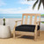 Upholstered Knife Edged Deep Seating Outdoor Cushion - 27" - Black