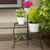 Country Apple Outdoor Patio Garden Plant Stand - 19.75" - Black and Green
