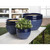 Duo Tone Garden Planters - 12" - Blue and Beige - Set of 3