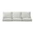 6-Piece Deep Seating Striped Outdoor Sofa Cushion Set - 29" - Gray