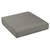 Solid Deep Round Outdoor Seating Cushion - 22.5" - Charcoal Gray