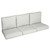 6-Piece Striped Deep Seating Outdoor Sofa Cushion Set - 27" - Gray