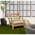 Solid Front Deep Round Outdoor Seating Cushion - 22.5" - Brown