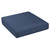 Solid Round Front Deep Rectangular Outdoor Seating Cushion - 25" - Blue