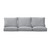 6-Piece Outdoor Deep Seating Sofa Cushion Set - 25" - Blue and White