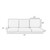 6-Piece Outdoor Deep Seating Sofa Cushion Set - 25" - Beige and White