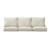 6-Piece Outdoor Patio Deep Seating Sofa Cushion Set - 29" - Beige and White