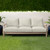 6-Piece Outdoor Patio Deep Seating Sofa Cushion Set - 29" - Beige and White