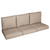 6-Piece Outdoor Patio Deep Seating Sofa Cushion Set - 23.5" - Tan Brown