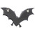 Medium The Vampire Bats of Castle Barbarosa Wall Sculptures - 7" - Black - Set of 2