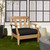 Upholstered Round Front Deep Seating Outdoor Cushion - 30" - Black