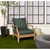 2-Piece Knife Edged Outdoor Deep Seating Pillow and Cushion Set - 22.5" - Green