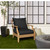 Knife Edge Deep Seating Outdoor Pillow and Cushion Set - 30" - Black