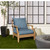 Knife Edge Deep Seating Outdoor Pillow and Cushion Set - 23.5" - Blue
