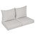 4-Piece Outdoor Loveseat Pillow and Cushion Set - 27" - Tan Brown