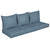6-Piece Outdoor Patio Deep Seating Sofa Pillow and Cushion Set - 27" - Blue