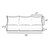 6-Piece Outdoor Patio Deep Seating Sofa Pillow and Cushion Set - 27" - Blue