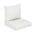 2-Piece Outdoor Patio Deep Seating Pillow and Cushion Set - 22.5" - Beige