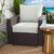 2-Piece Striped Outdoor Patio Corded Deep Seating Pillow and Cushion Set - 27" - Gray