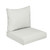 2-Piece Striped Outdoor Patio Deep Seating Pillow and Cushion Set - 22.5" - Gray