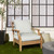 2-Piece Striped Outdoor Patio Deep Seating Pillow and Cushion Set - 22.5" - Gray