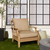 Solid Deep Seating Outdoor Pillow and Cushion Set - 29" - Brown