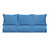 6-Piece Deep Seating Solid Outdoor Sofa Pillow and Cushion Set - 22.5" - Blue