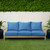 6-Piece Deep Seating Solid Outdoor Sofa Pillow and Cushion Set - 22.5" - Blue