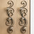 Wisp Candle Wall Sconces - 24.5" - Black and Clear - Set of 2