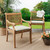 Geometric Outdoor Chair Pads - 19" - Cream  - Set of 2