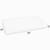 Striped Outdoor Patio Rectangular Bench Cushion - 43" - Green and White