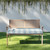 Striped Corded Outdoor Bench Cushion - 42" - Blue and White