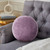 Solid Ribbed Ball Throw Pillow - 10" - Purple