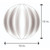 Solid Ribbed Ball Throw Pillow - 10" - Purple