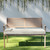 Diamond Outdoor Patio Corded Bench Cushion - 40" - Beige and White