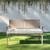 Geometric Corded Outdoor Bench Cushion - 40" - Beige and Brown