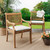 Solid Square Outdoor Chair Pads - 17" - Beige - Set of 2