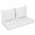 4-Piece Seating Outdoor Loveseat Pillow and Cushion Set - 25" - Beige